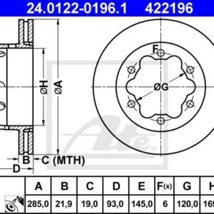 DISCOS TRAVAO W903