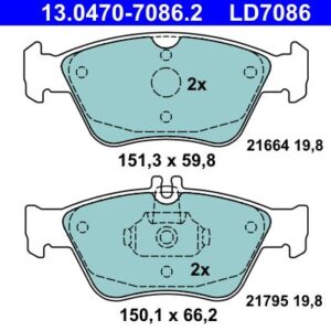 PASTILHAS TRAVAO FTE W202/W208