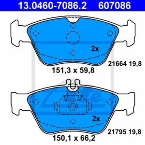 PASTILHAS TRAVAO FTE W202/W208