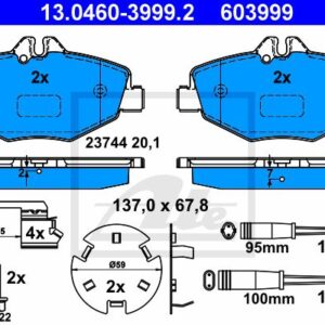 PASTILHAS TRAVAO FTE W211