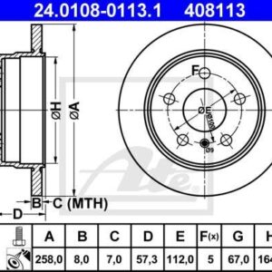 DISCOS TRAVAO TR W169/W245