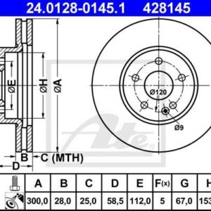 DISCOS TRAVÃO FTE W639/W447