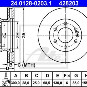 DISCOS TRAVAO FTE W906