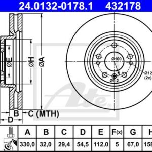 DISCOS TRAVAO FTE W292