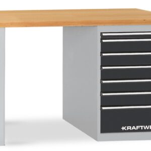 BANCADA, 840X1500X700 MM, MODULO 7 GAVETAS
