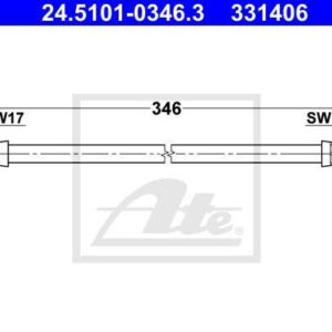 TUBO TRAVAO FTE W124/201