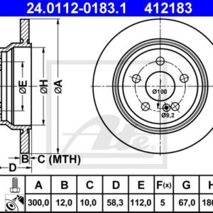 DISCOS TRAVAO TR W221
