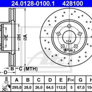 DISCOS TRAVAO FTE W204