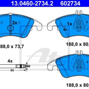 PASTILHAS TRAVAO FTE W204/212 AMG