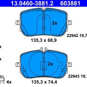 PASTILHAS TRAVAO FTE W177/W247
