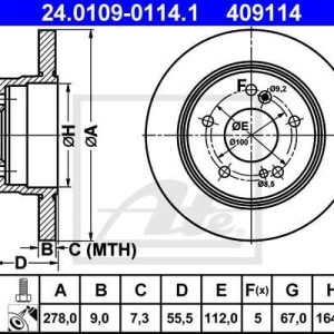 DISCOS TR W203/W208