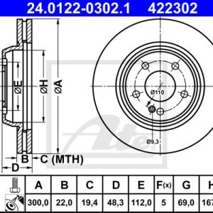 DISCOS TRAVAO TR W205/W213