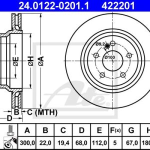 DISCOS TRAVAO TR W212
