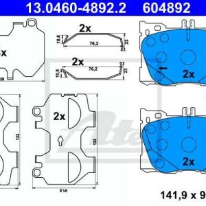 PASTILHAS TRAVAO FT W205/213